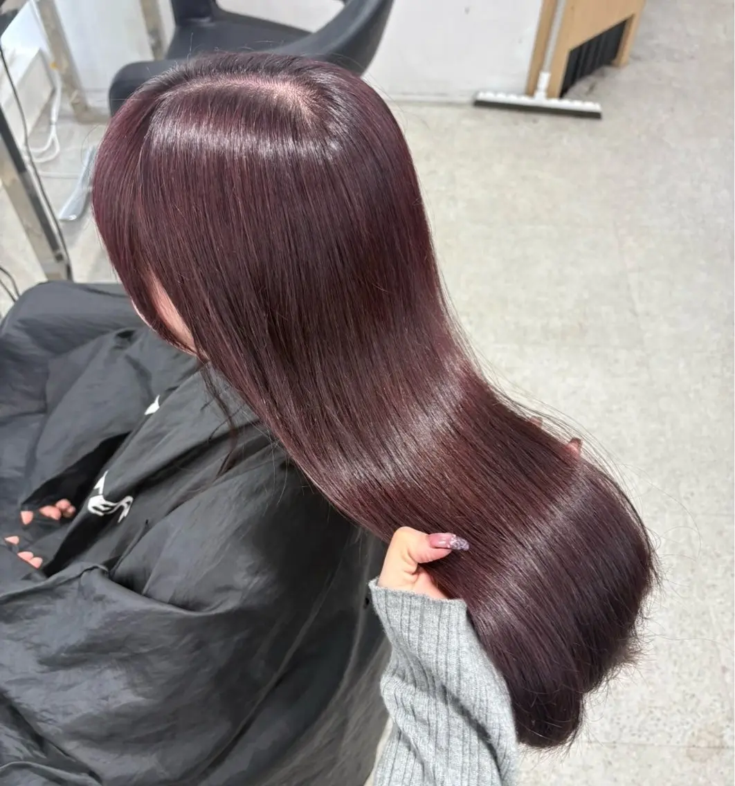 ロング ヘアカラー miku/ラベンダー 透明感カラー🪻❤︎のヘアスタイル