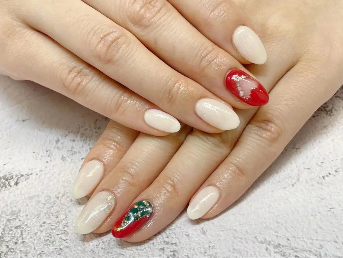 ネイル 冬ネイル クリスマス RI SA☀️ リサのネイルデザイン