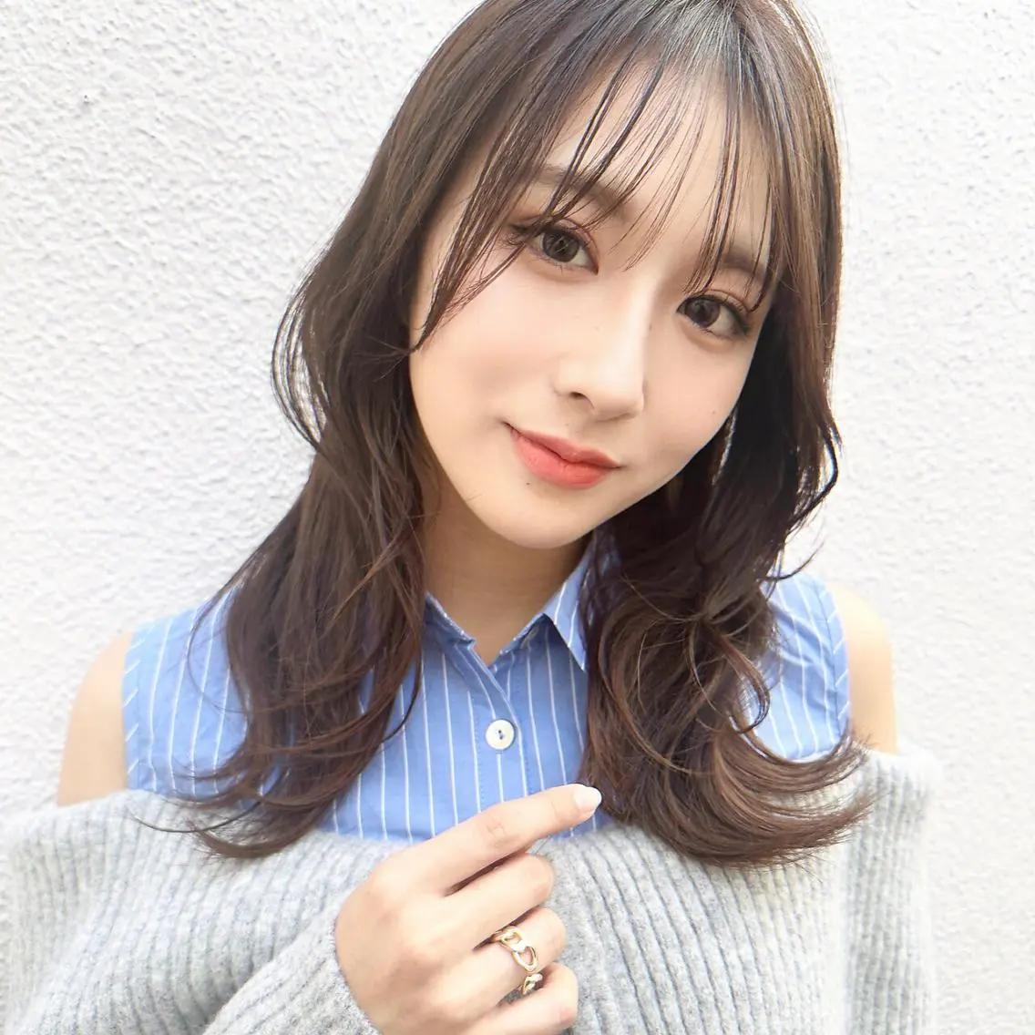 セミロング カット 縮毛矯正 トリートメント siesta by amble luxeのヘアスタイル
