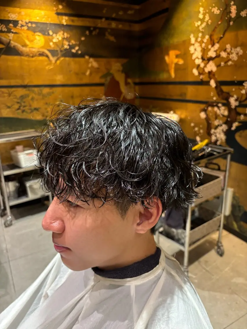 パーマ メンズ 【メンズ限定】原 唯登のヘアスタイル