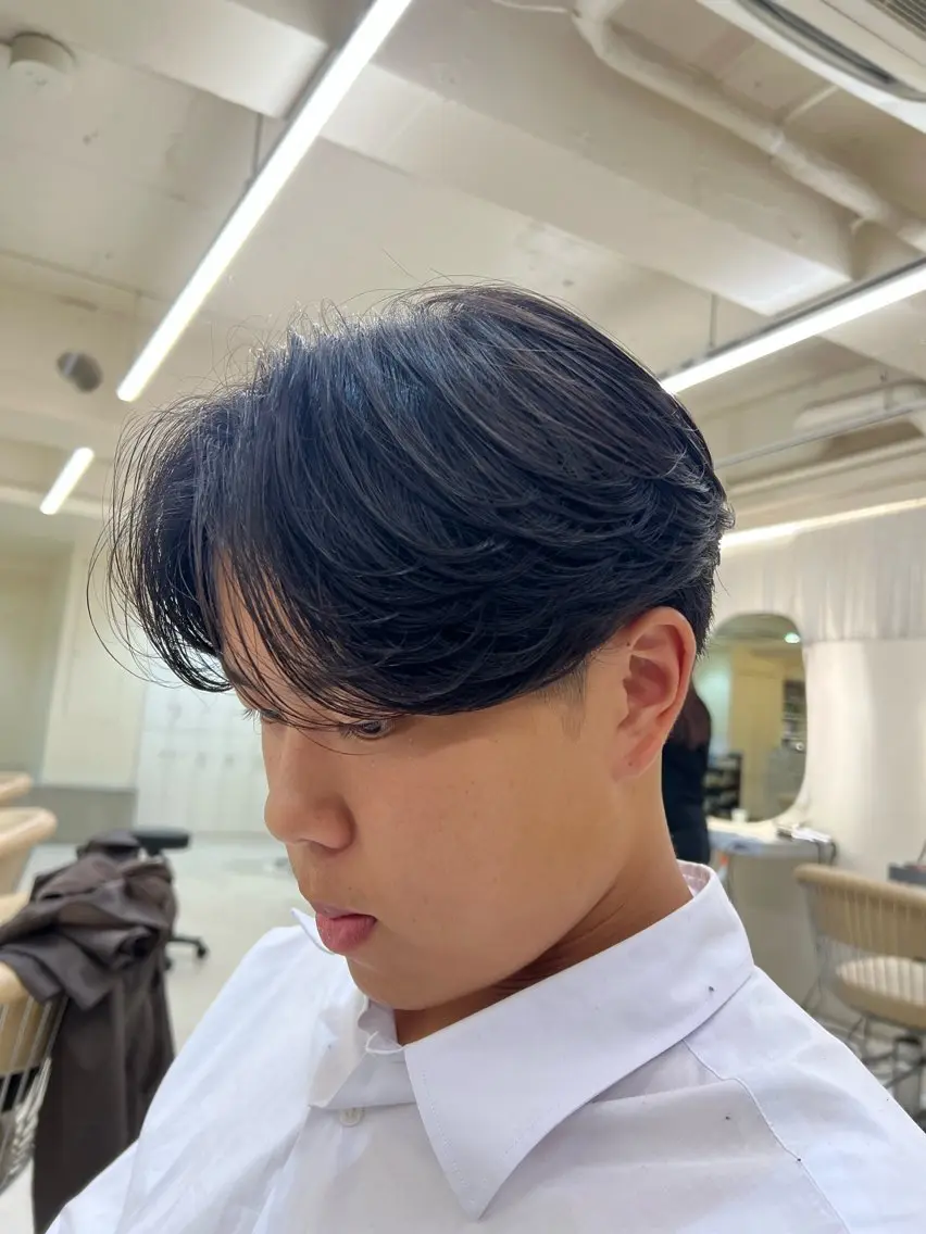 パーマ メンズ 縮毛矯正 トリートメント 重松 丈博のヘアスタイル