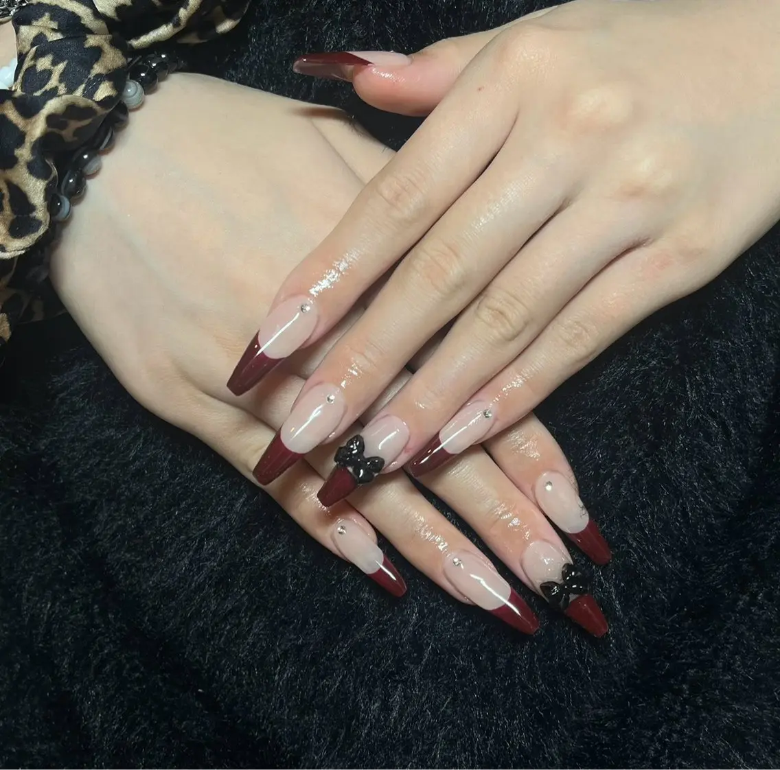 ネイル ロングネイル ハンドネイル SLASH saranのネイルデザイン