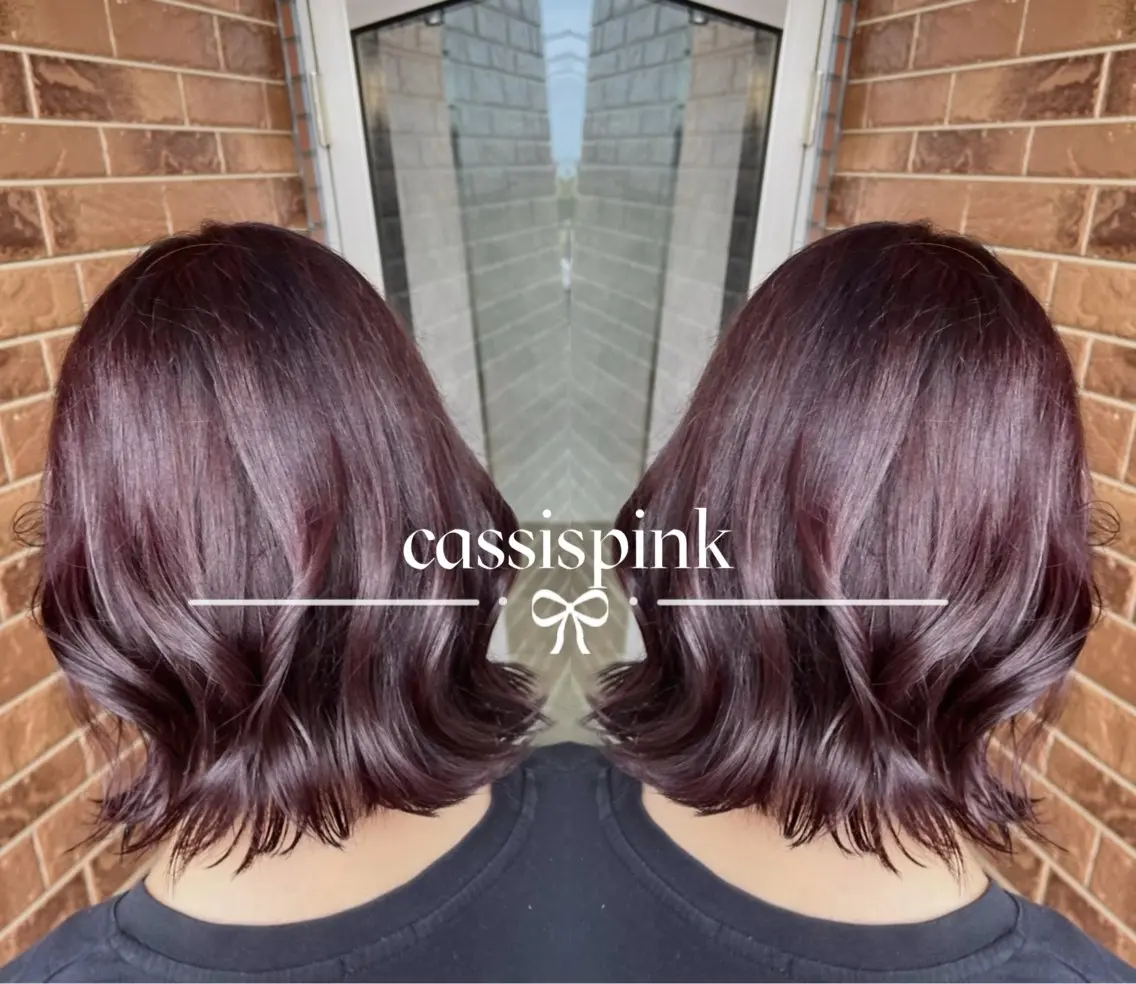ミディアム カラー カット ヘアカラー 熊谷 有紗のヘアスタイル