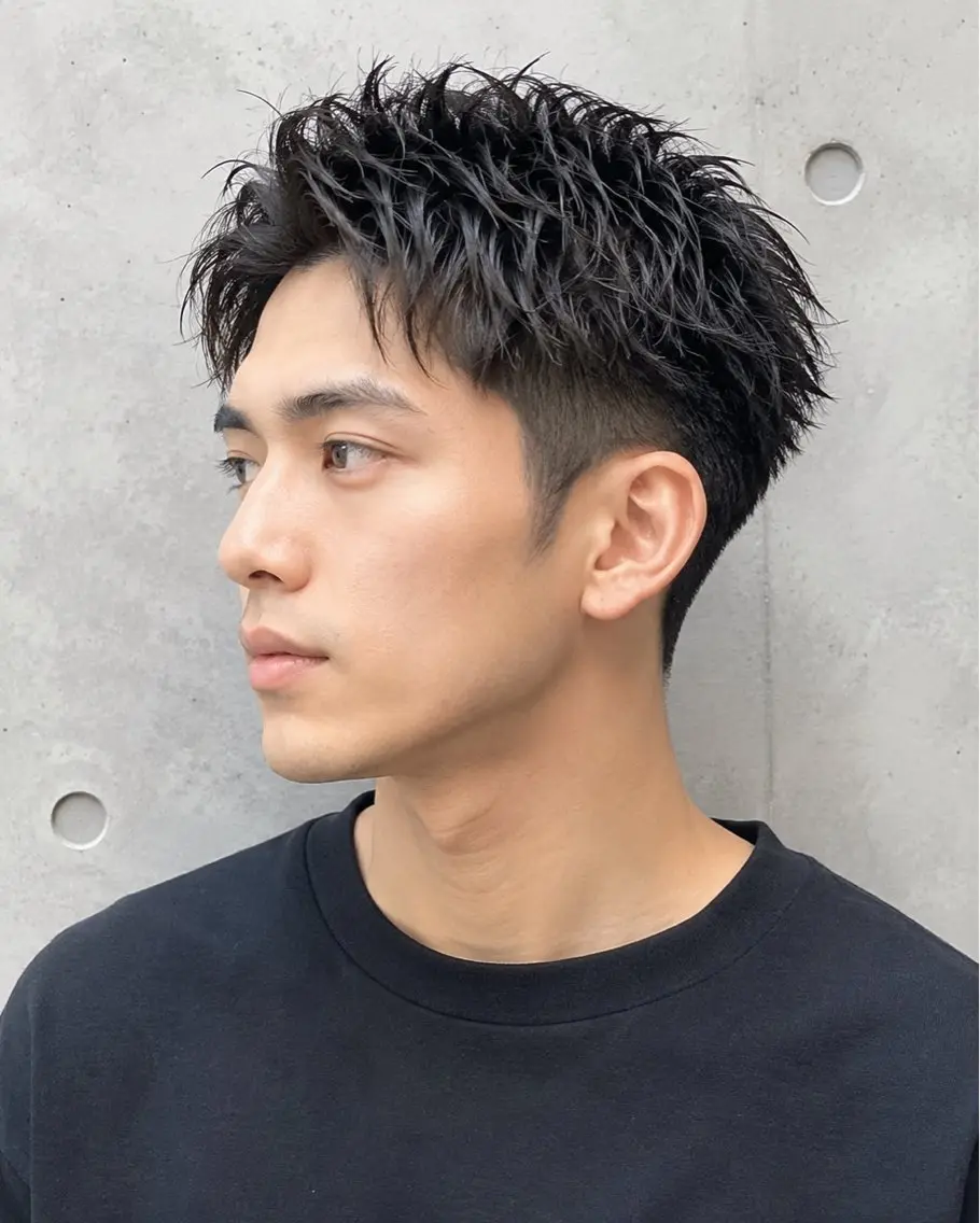 ショート カラー パーマ メンズ カット 堀 和香菜のヘアスタイル