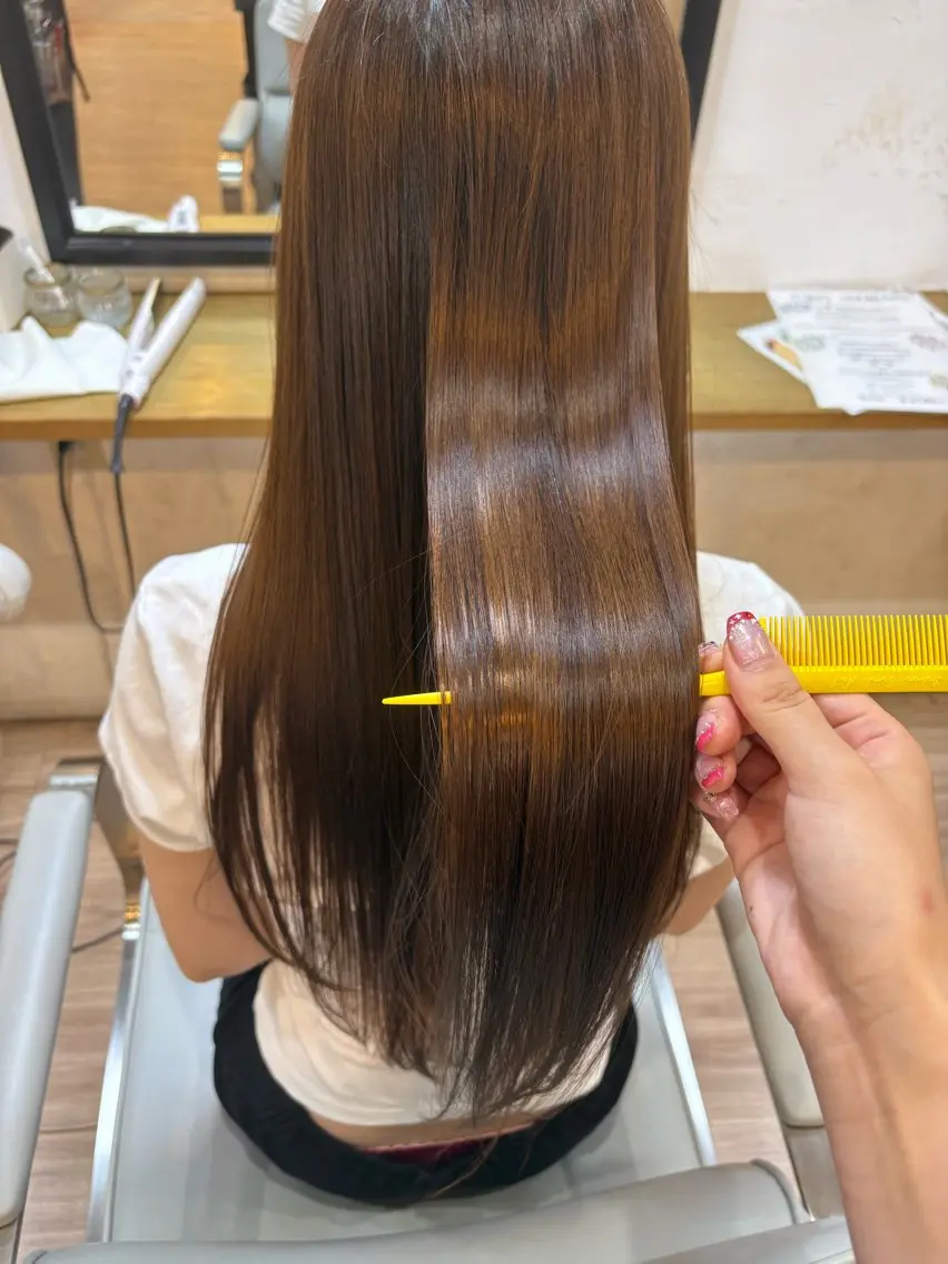 カラー ヘアカラー トリートメント 韓国ヘアー🇰🇷 MIWAのヘアスタイル