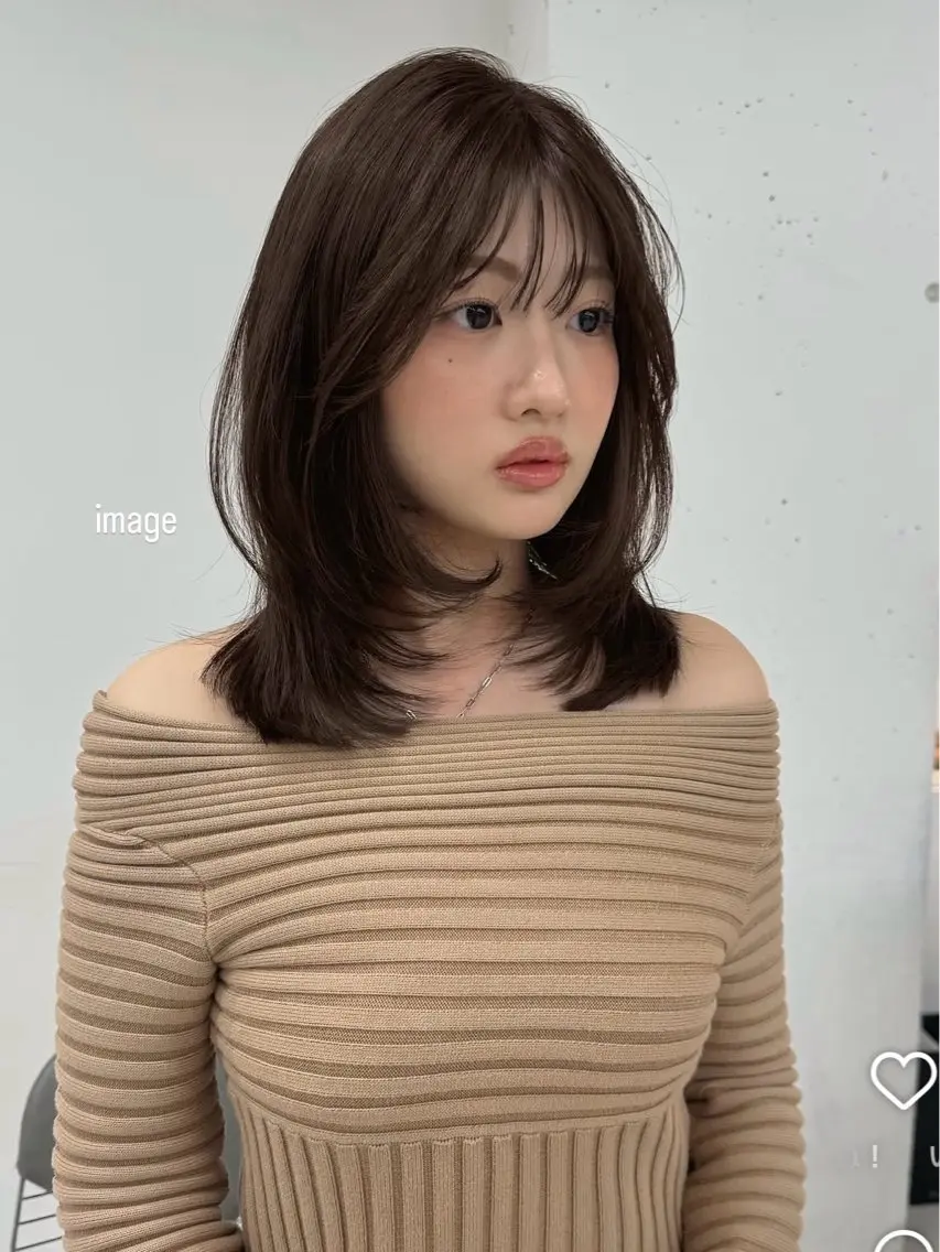 セミロング カット ヘアカラー 髪質改善/レイヤー カット KANONのヘアスタイル