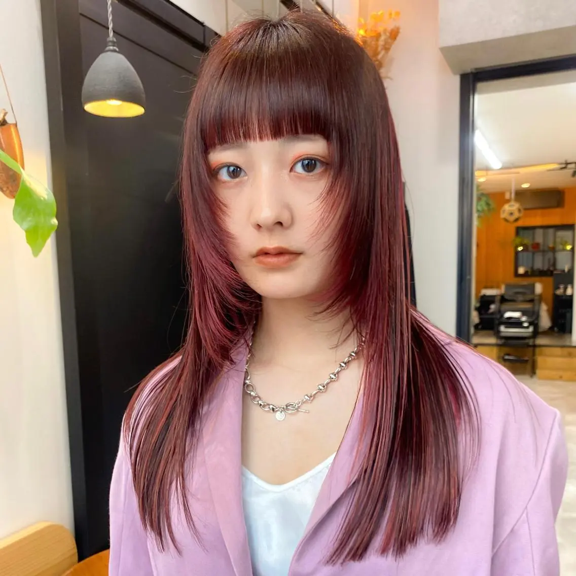 ロング カラー ダウンパーマ 【sity.ザイク】のヘアスタイル