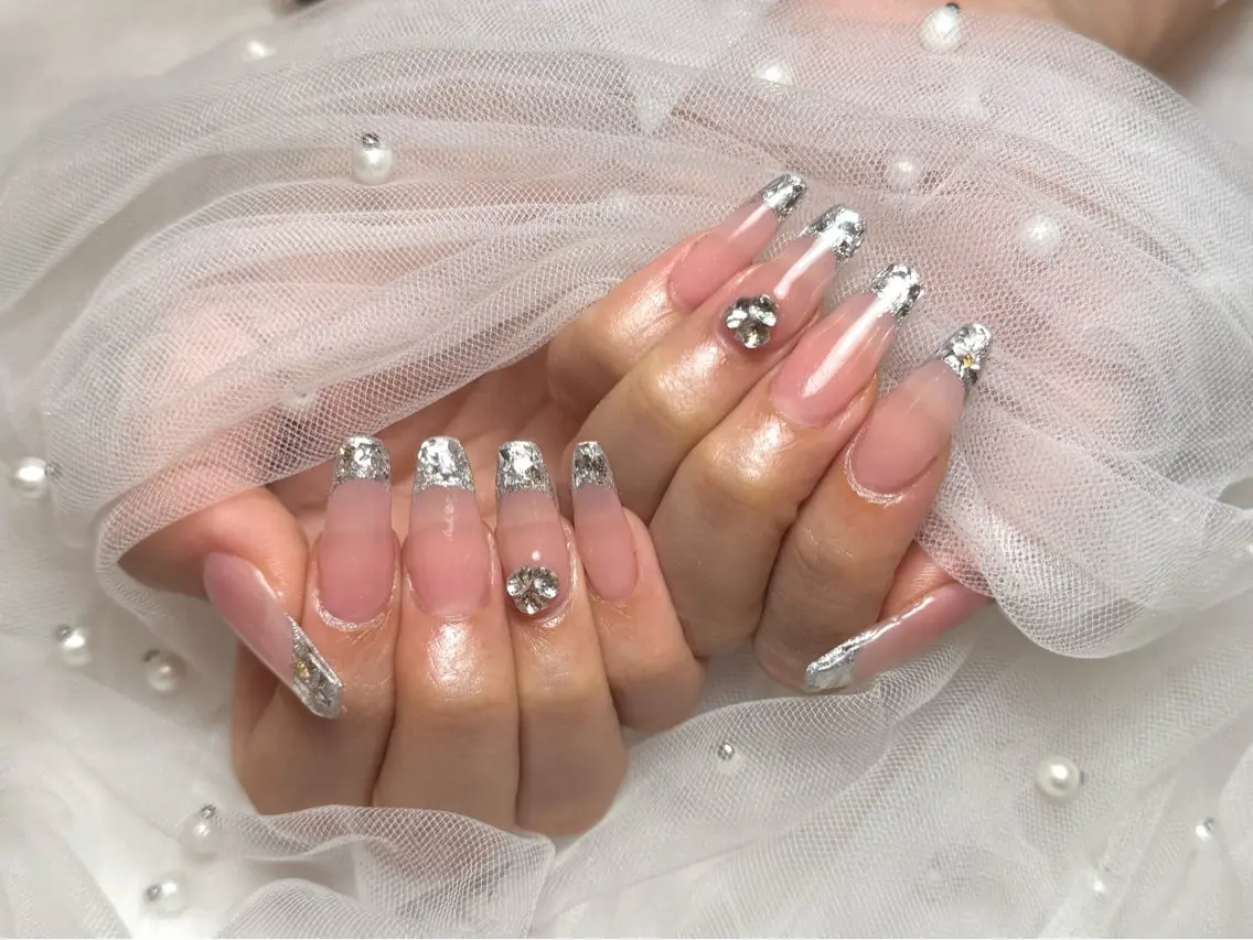 ロング ハンドネイル peTiT ✨️ yuzuki💞🫧のネイルデザイン