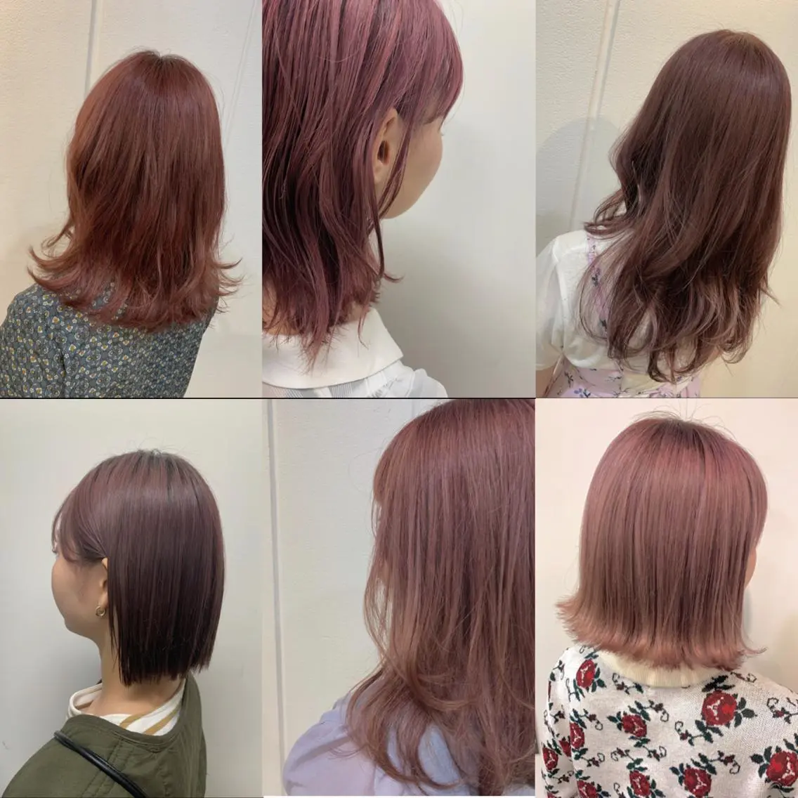 ミディアム カラー ピンクカラー Lolonois梅田 /Okazaki:)のヘアスタイル
