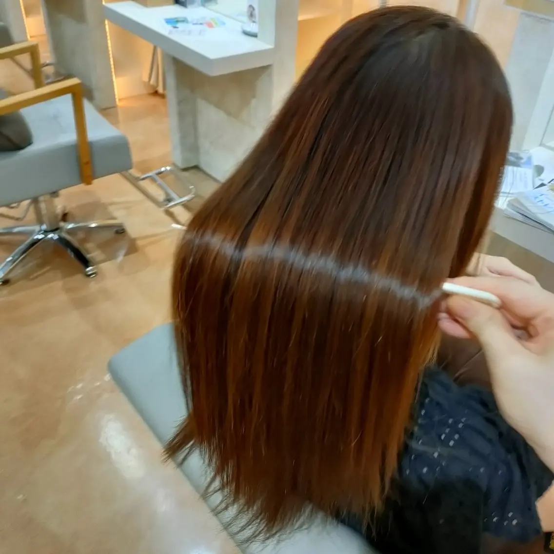 ロング カット 縮毛矯正 トリートメント レイヤーカット/松澤 ✂メンズ歓迎のヘアスタイル