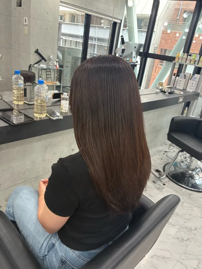 ロング カラー カット ヘアカラー トリートメント Endearing 🌟銀座のヘアスタイル