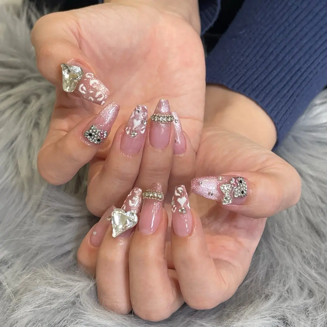 ネイル ラメ(グリッター) RICO Nail パーツつけ放題🌈のネイルデザイン