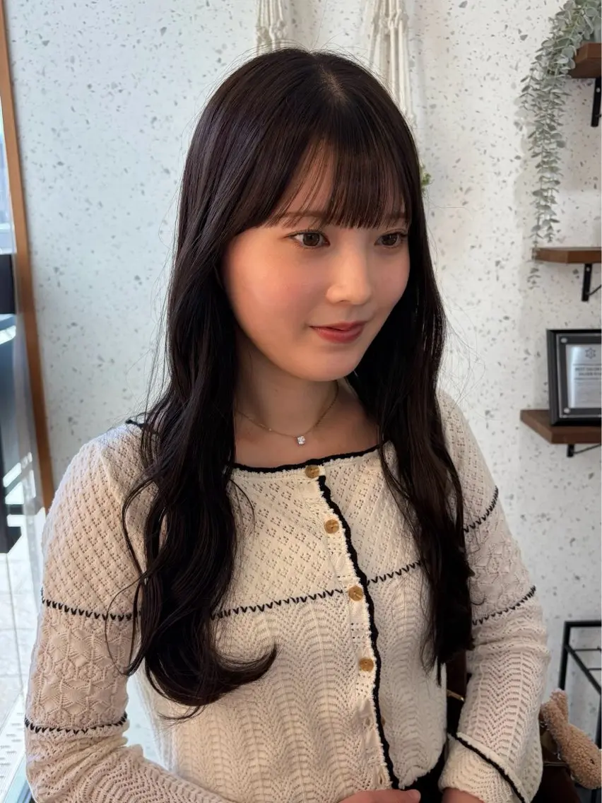 ロング カット ヘアカラー hanae 福岡/ 西新美容室のヘアスタイル