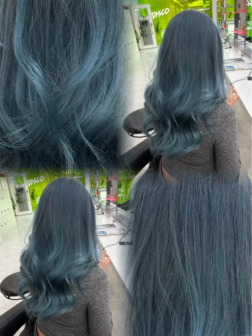 ロング カラー 💜RIO/韓国風 寒色・暖色カラー💜のヘアスタイル