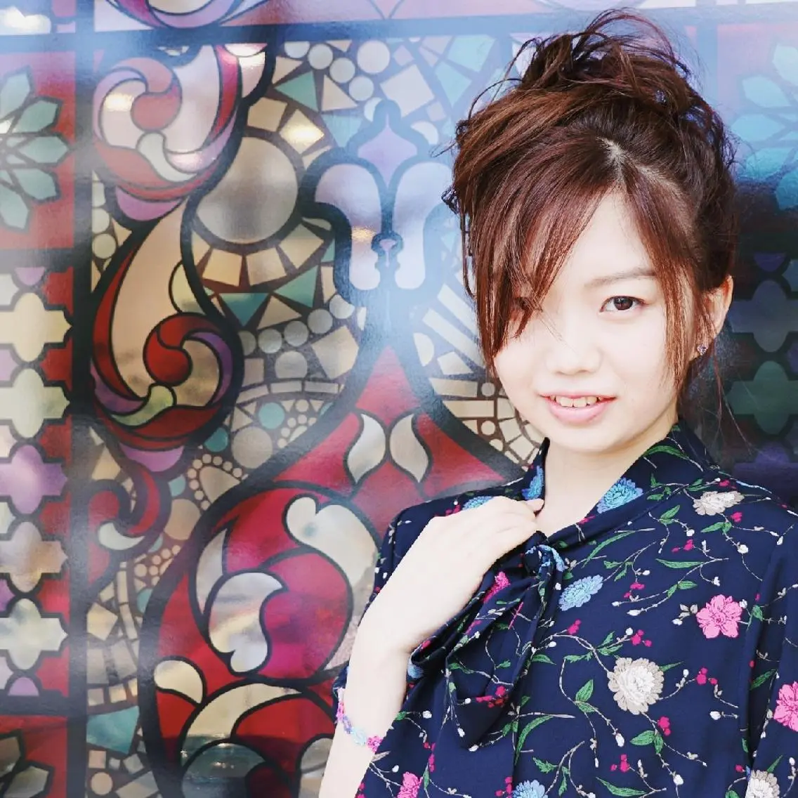 ヘアアレンジ セミロング セミロングパーマ 徳永 博志のヘアスタイル