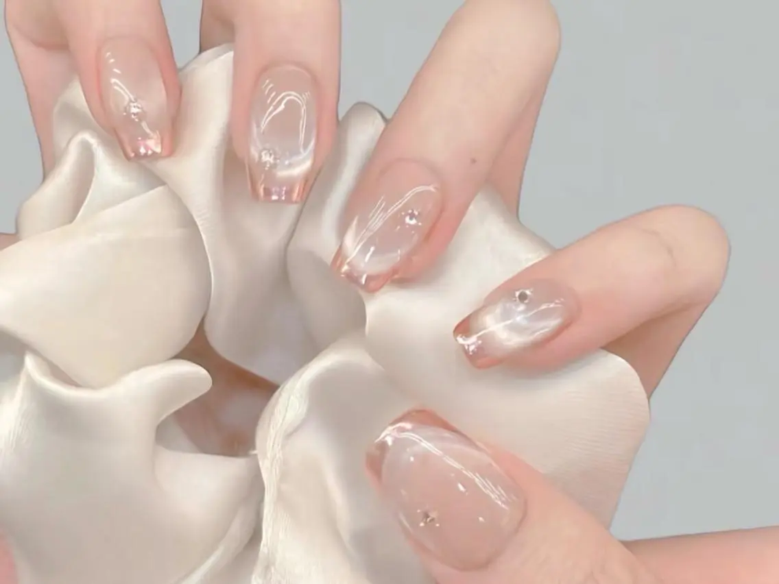 ネイル ジェルネイル 韓国ネイル 持ち込み パラジェル ワンホンネイル ハンドネイル ハンドケア Hana Bloom Nail💜Akiのネイルデザイン