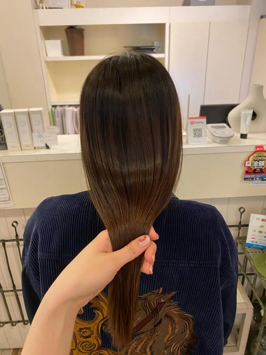 【 minimo限定🌈】うねり、広がりを抑えて扱いやすい髪に✨️髪質改善トリートメント+カットの写真