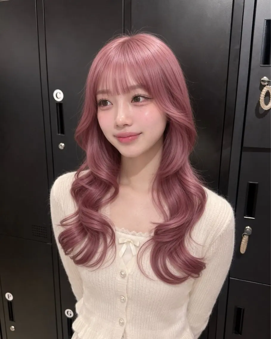 カラー 🍒ベージュ/ピンク ベージュ🍒なつきのヘアスタイル