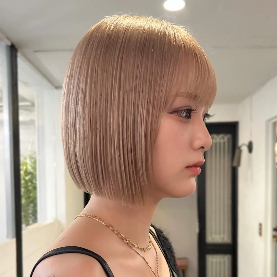 ショート 切りっぱなしボブ ボブ 暖色カラー🧡 ボブ🧚‍♀️マナのヘアスタイル