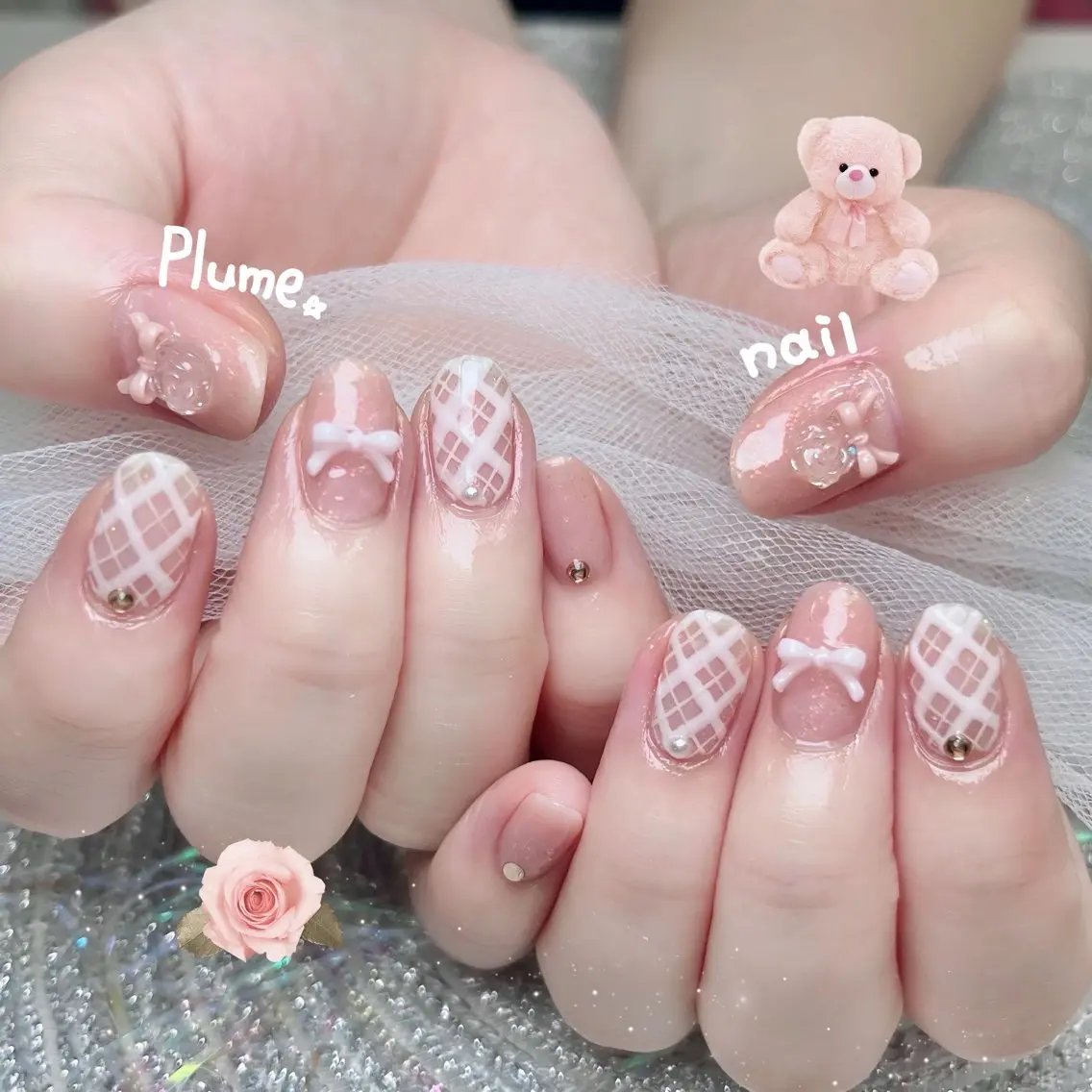 ネイル ハンドネイル plume nail ☆韓国ネイルのネイルデザイン