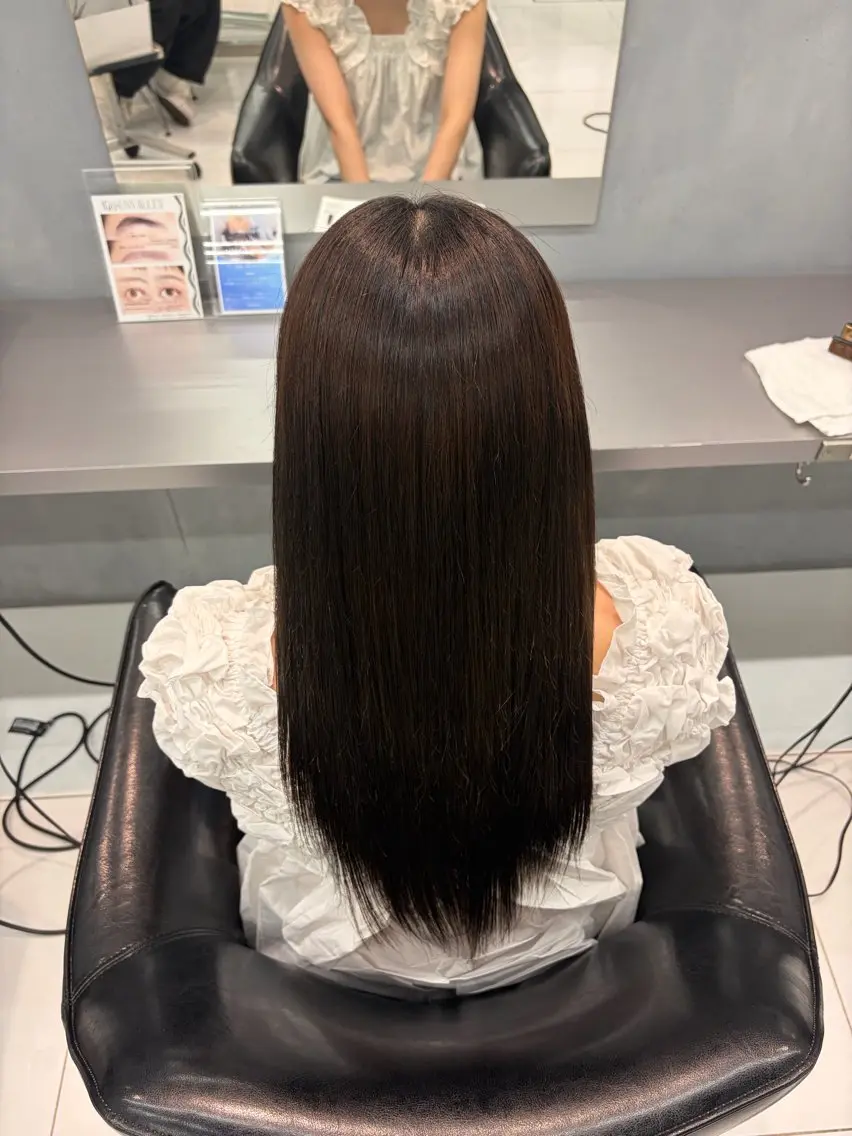セミロング 田中 アゲハのヘアスタイル