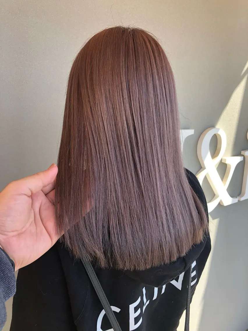 セミロング カラー ヘアアレンジ ヘアカラー トリートメント 大塚 貴之のヘアスタイル