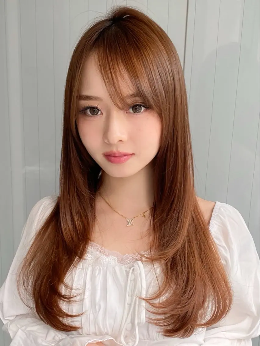 ✨【平日限定】カット+カラー+4step Aujuaトリートメント ¥12300 韓国ヘアの写真