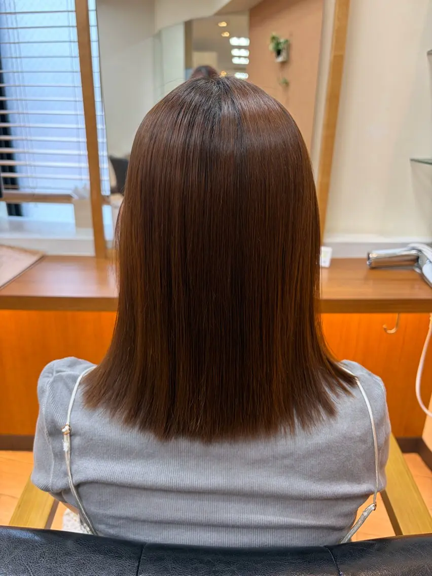 ミディアム 髪質改善ストレート ✨️小川涼のヘアスタイル