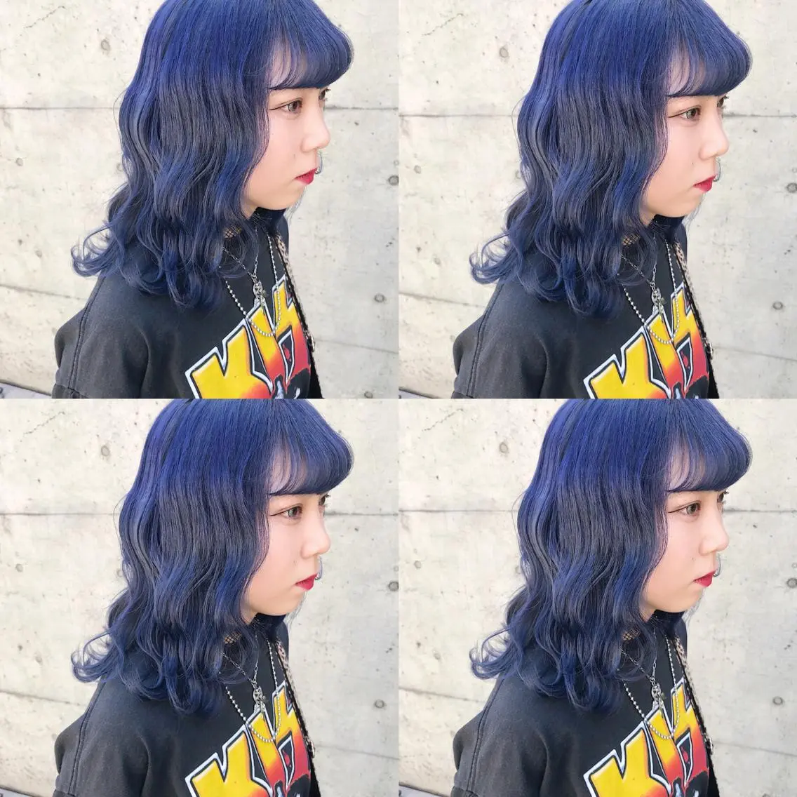 ミディアム カラー ヘアアレンジ TAKUMAブリーチ /デザインカラーのヘアスタイル