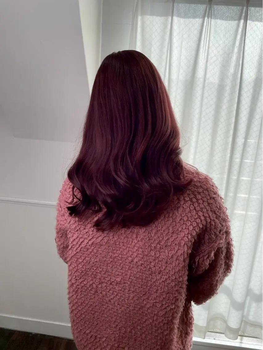 セミロング カラー ヘアカラー トリートメント こはな🎀梅田🎀 透明感カラー💖のヘアスタイル