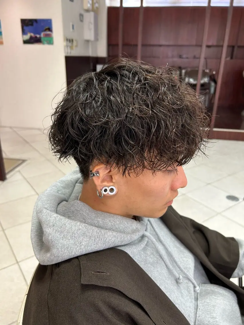 パーマ メンズ ダメージレス縮毛矯正 メンズも歓迎 細谷のヘアスタイル
