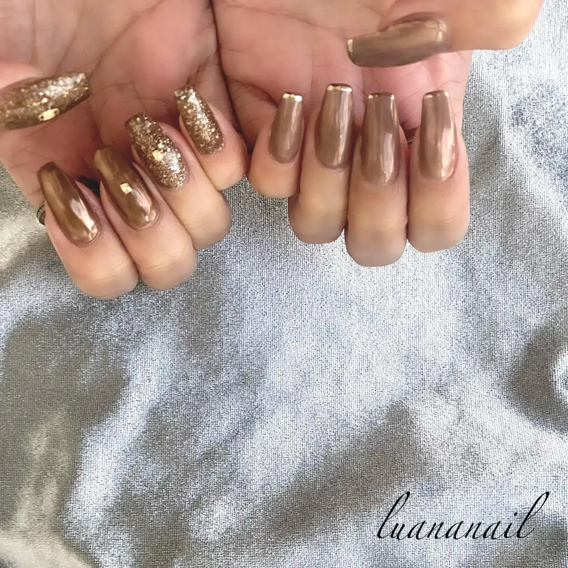 ネイル ミラーネイル luana nailのネイルデザイン