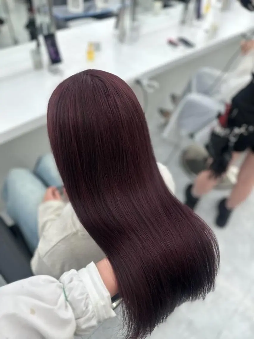 カラー 黒髪 卒業式のヘアスタイル 縮毛矯正 ヘアカラー 🍒renka🍒 ボブ/ショート/暖色のヘアスタイル