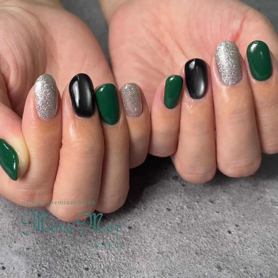 ネイル マグネットネイル ワンカラーネイル aya ⭐️nailのネイルデザイン