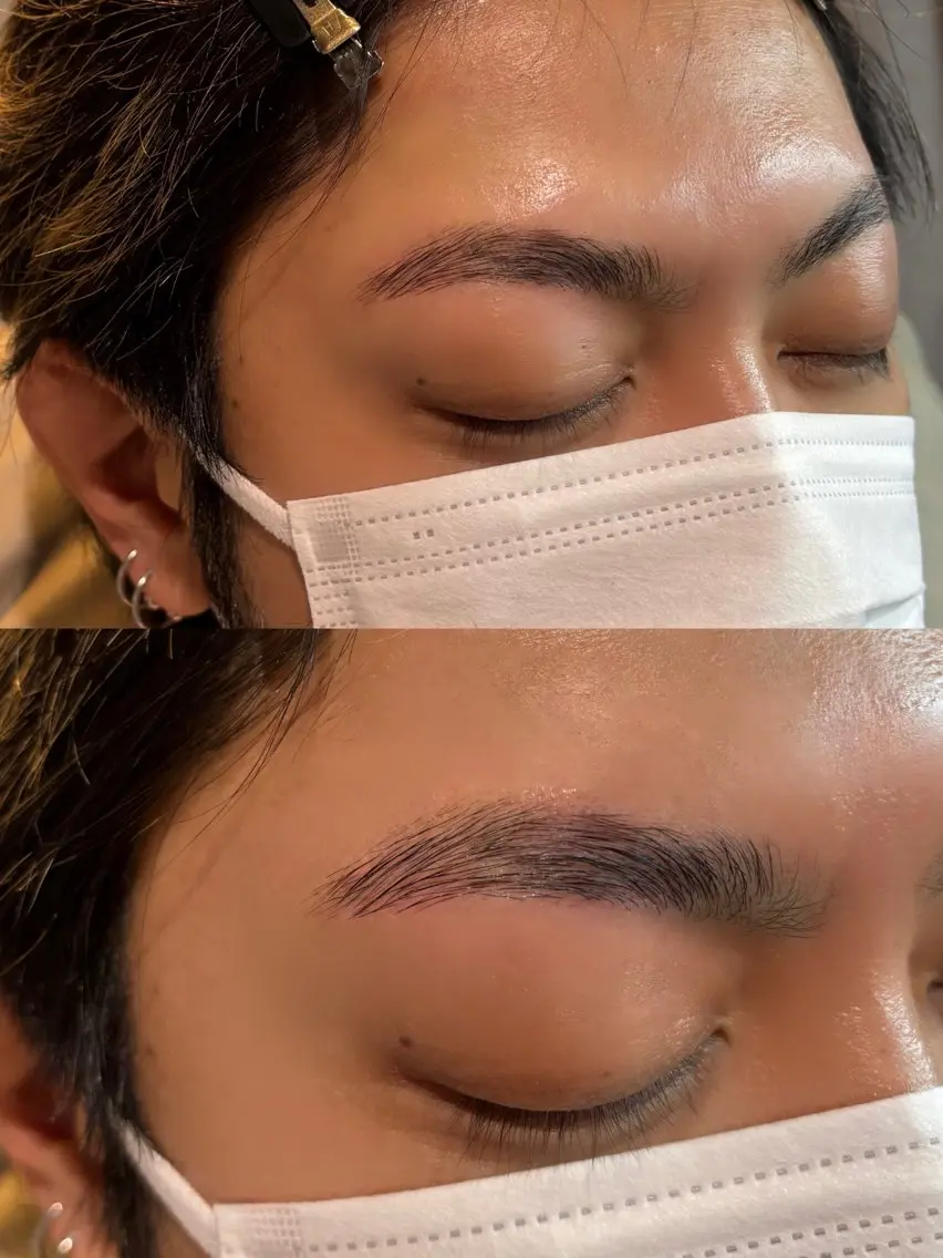 アイブロウ ハリウッドブロウリフト 眉毛ワックス脱毛 厚地 美奈の眉毛・アイブロウイメージ