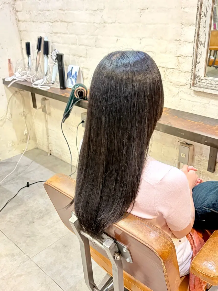 ロング トリートメント 大関   愛覇 うるつや✩暖色カラーのヘアスタイル