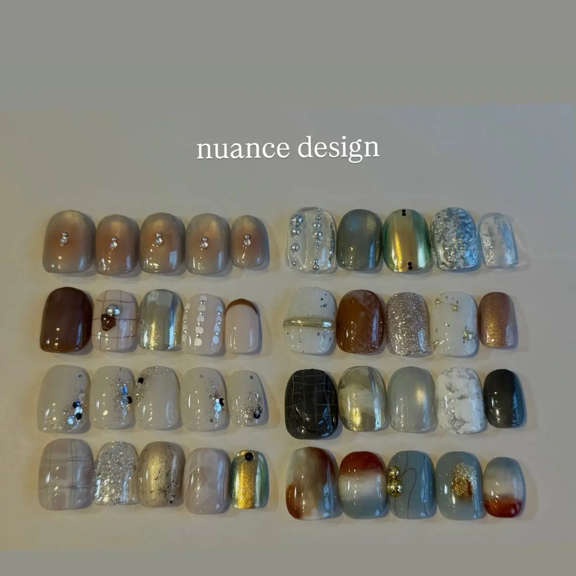 ネイル クリアネイル フラッシュネイル フラッシュマグ フレンチネイル マグネットネイル Luana nailのネイルデザイン