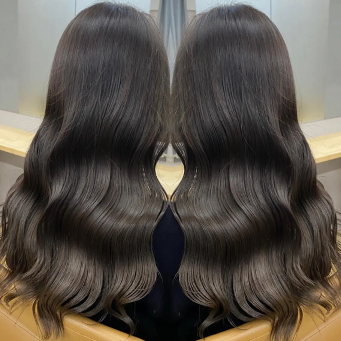 セミロング カラー イルミナカラー トリートメント プル艶職人/ にしものヘアスタイル