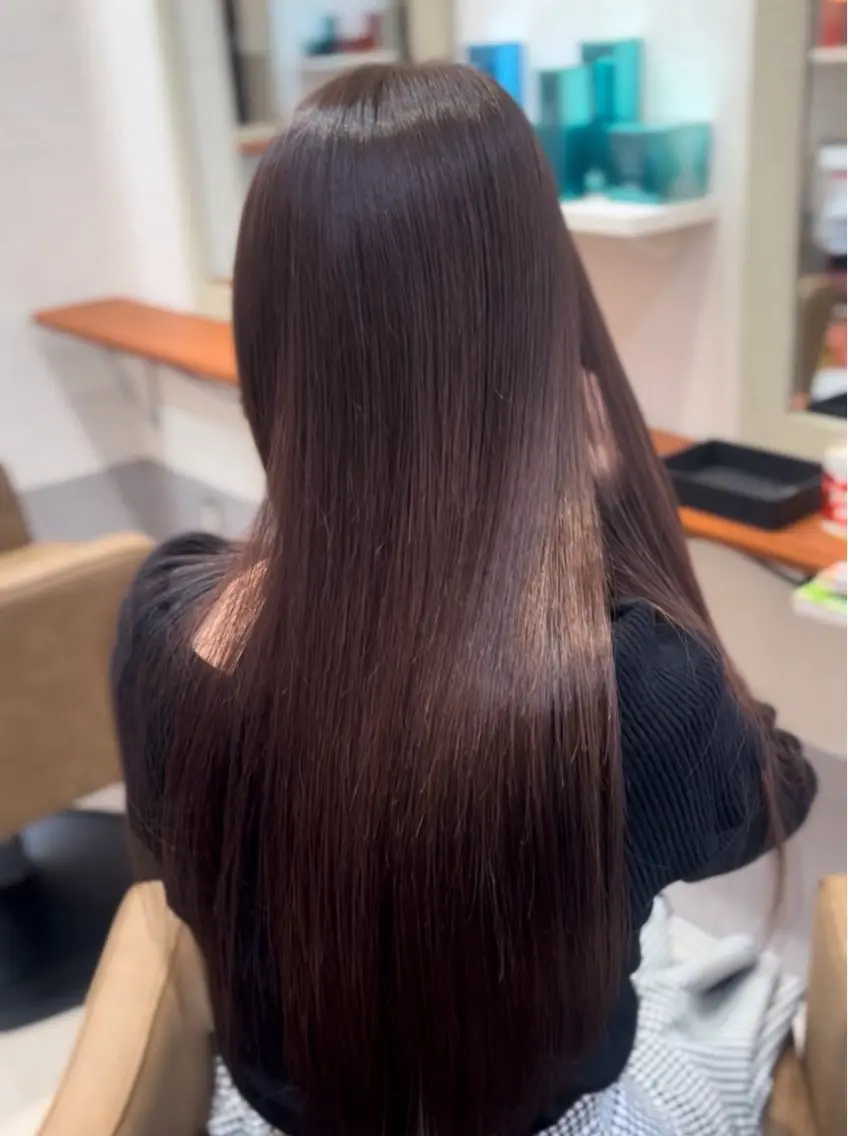 ロング 【大名】縮毛矯正特化 履歴が複雑ok／金城のヘアスタイル