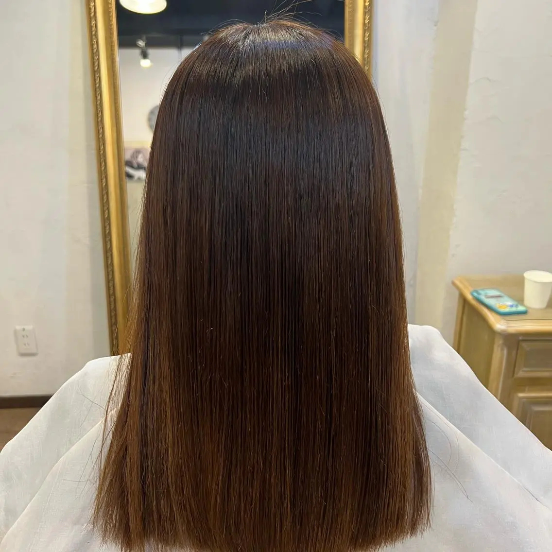 セミロング 田中 はるなのヘアスタイル