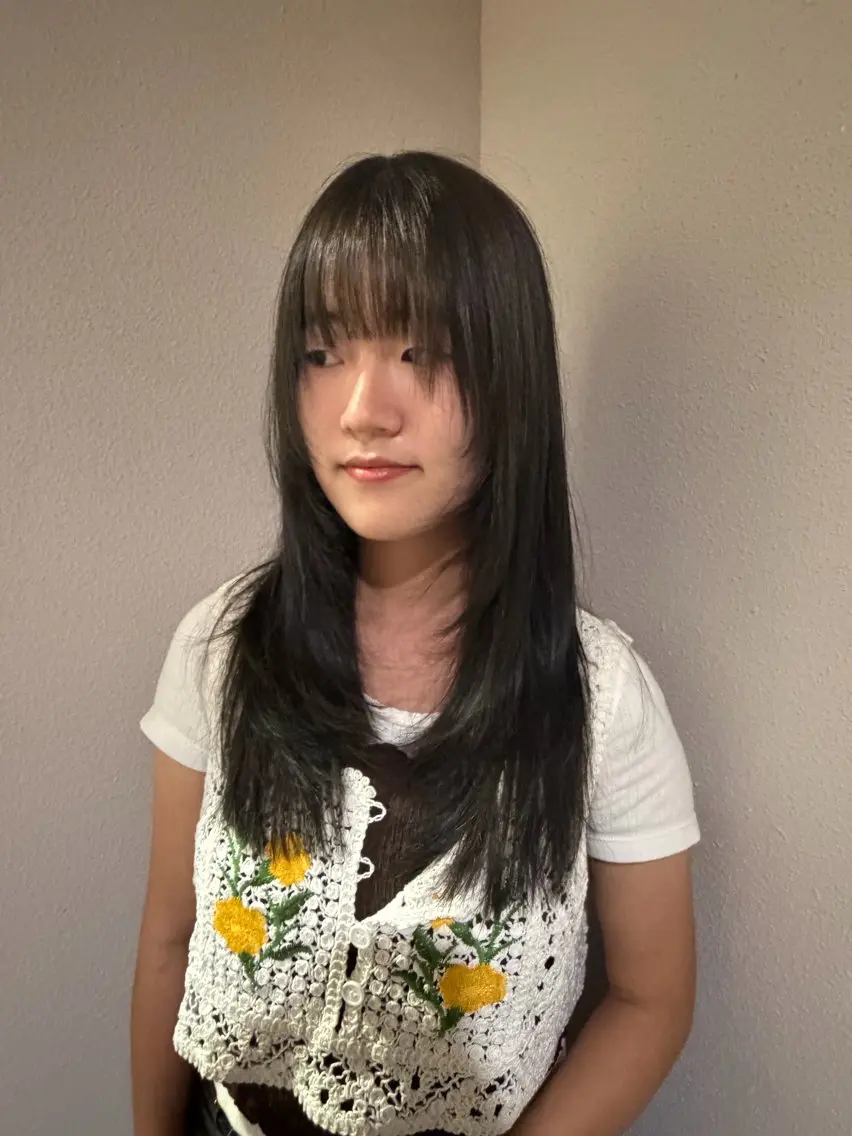 ロング カット ヘアカラー トリートメント 奥野JAPAN🌈 艶髪カラーのヘアスタイル