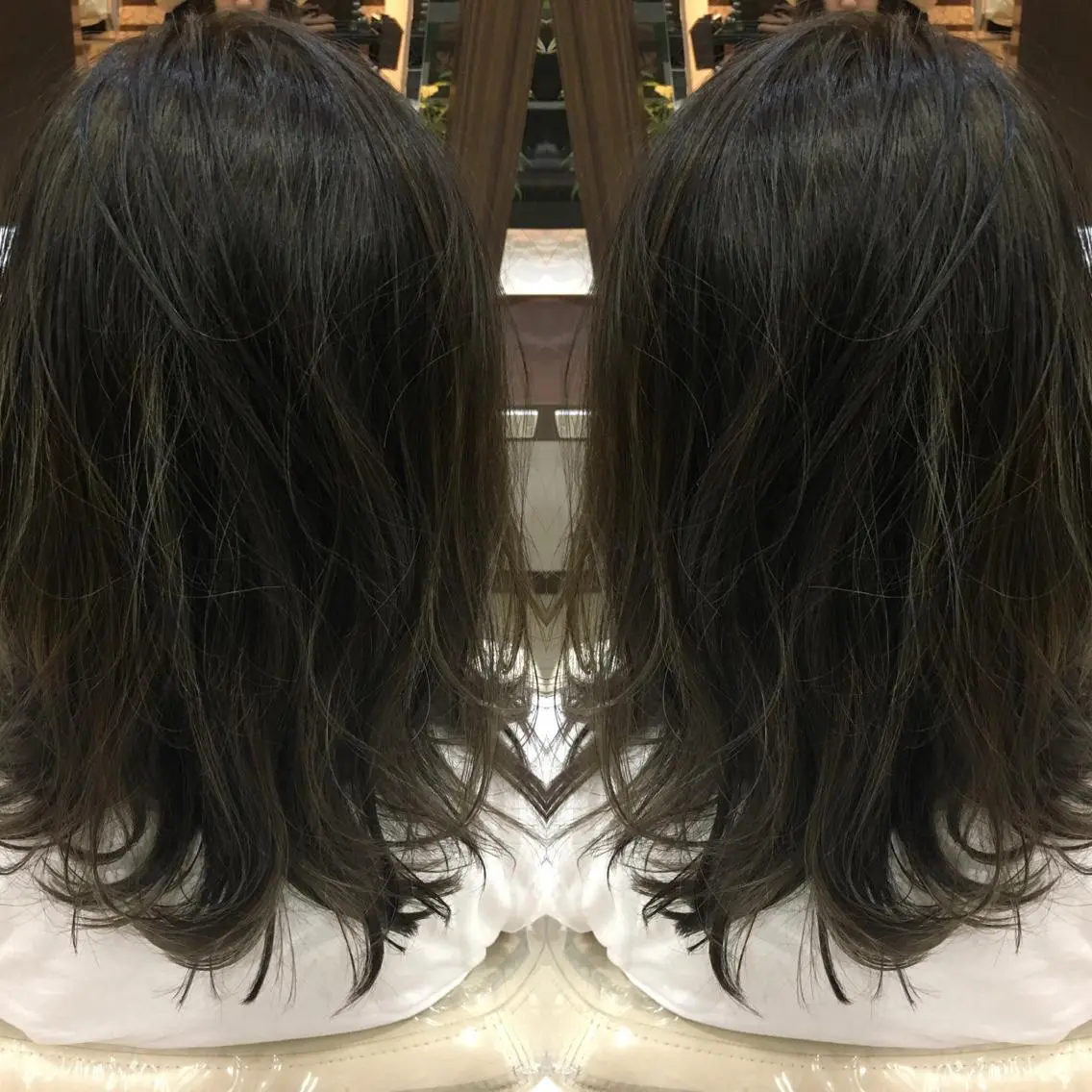 ミディアム カラー 寺内 紳悟のヘアスタイル