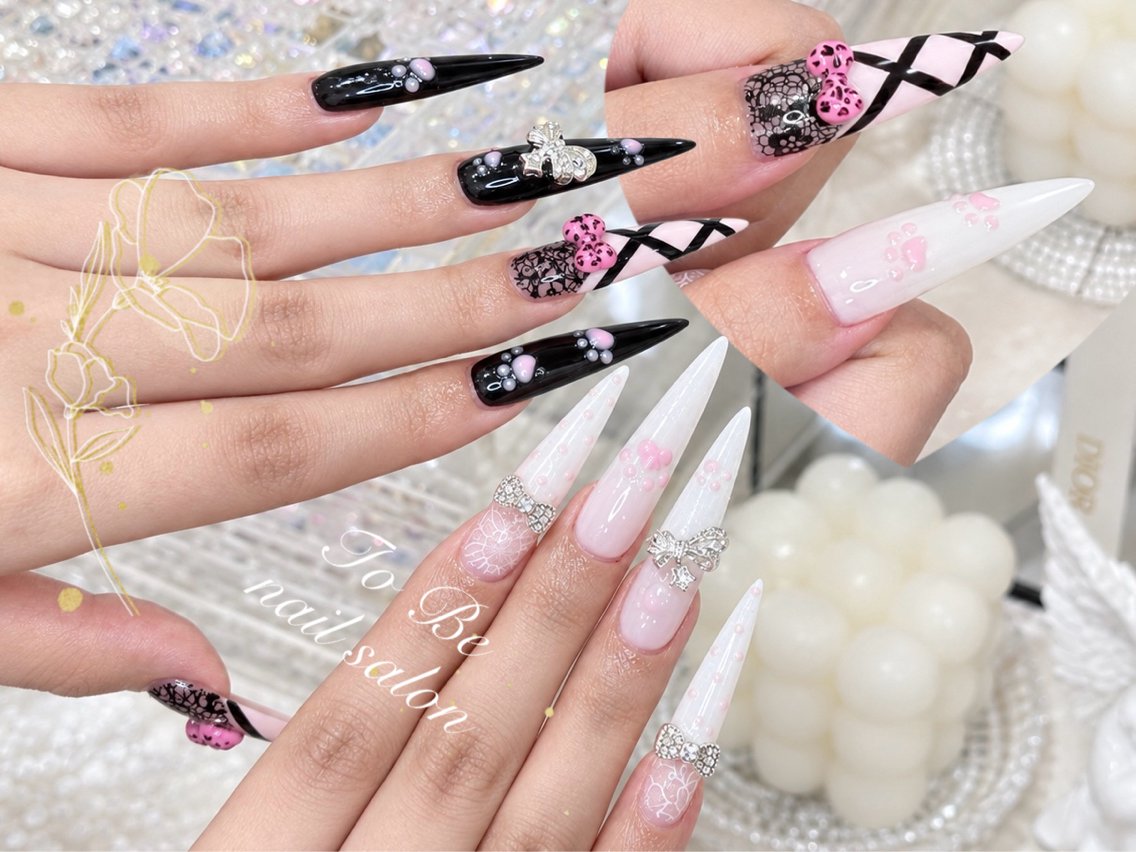 ロング ハンドネイル Nail Salon To Be珈月のネイルデザイン