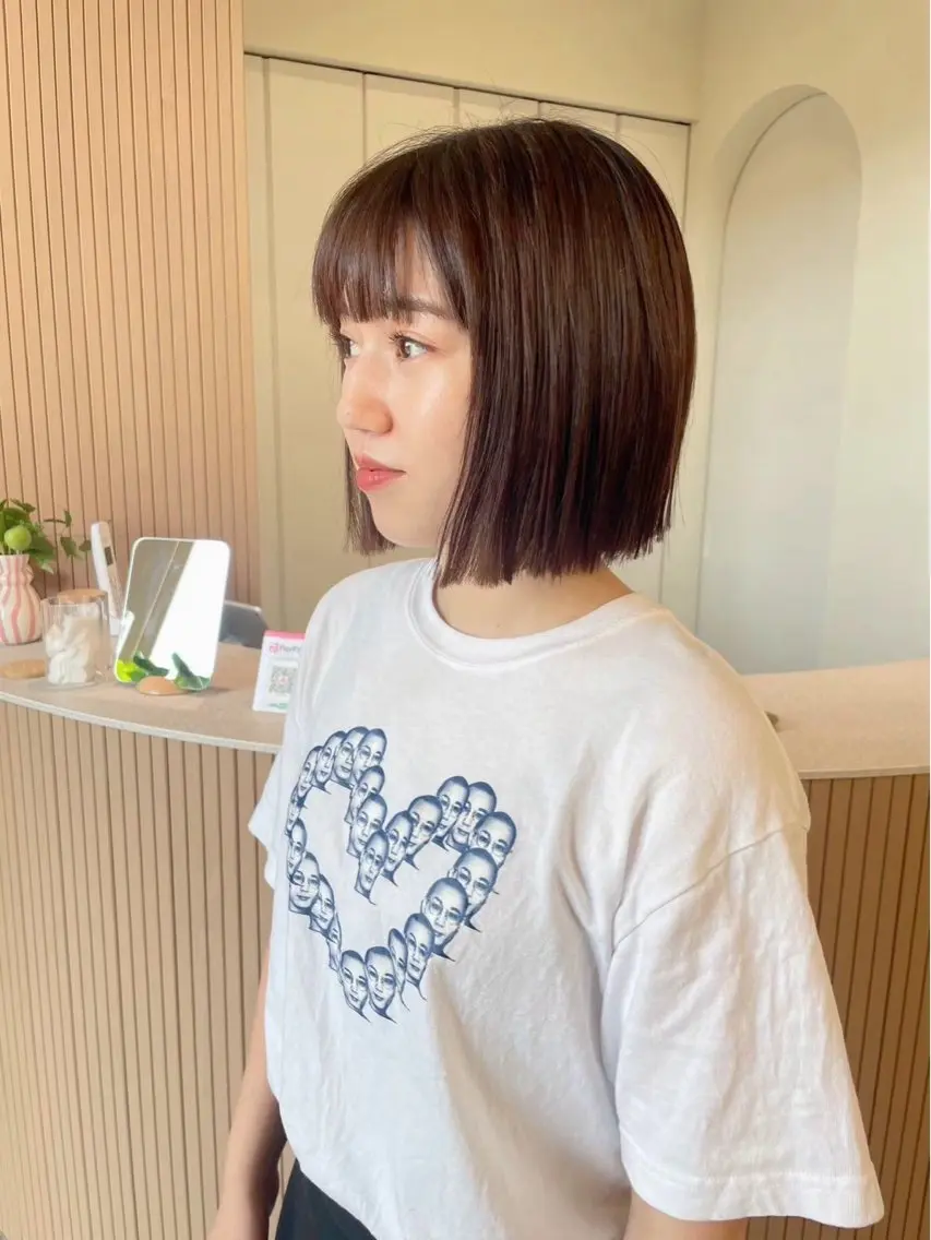 ミディアム rino/カット/ ショート／名古屋のヘアスタイル