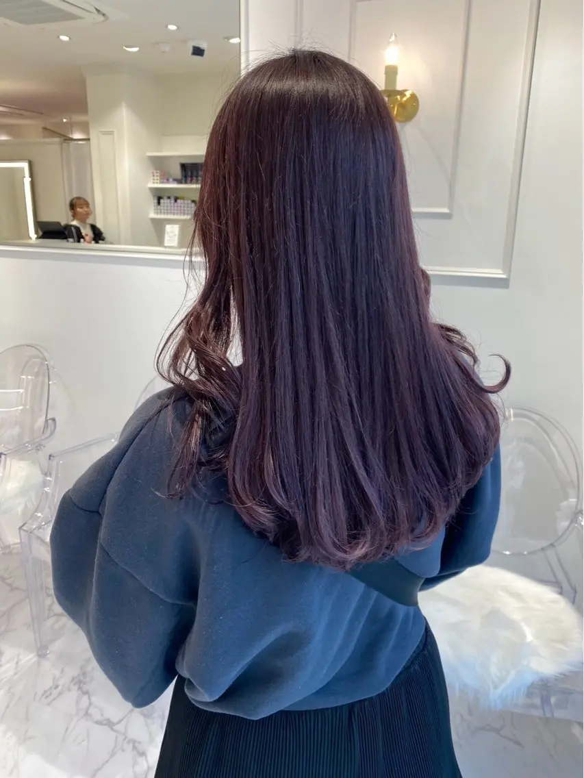 ロング カラー ParveMix 岡本えりかのヘアスタイル