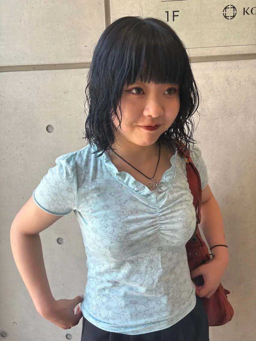 ミディアム abe yuikaのヘアスタイル