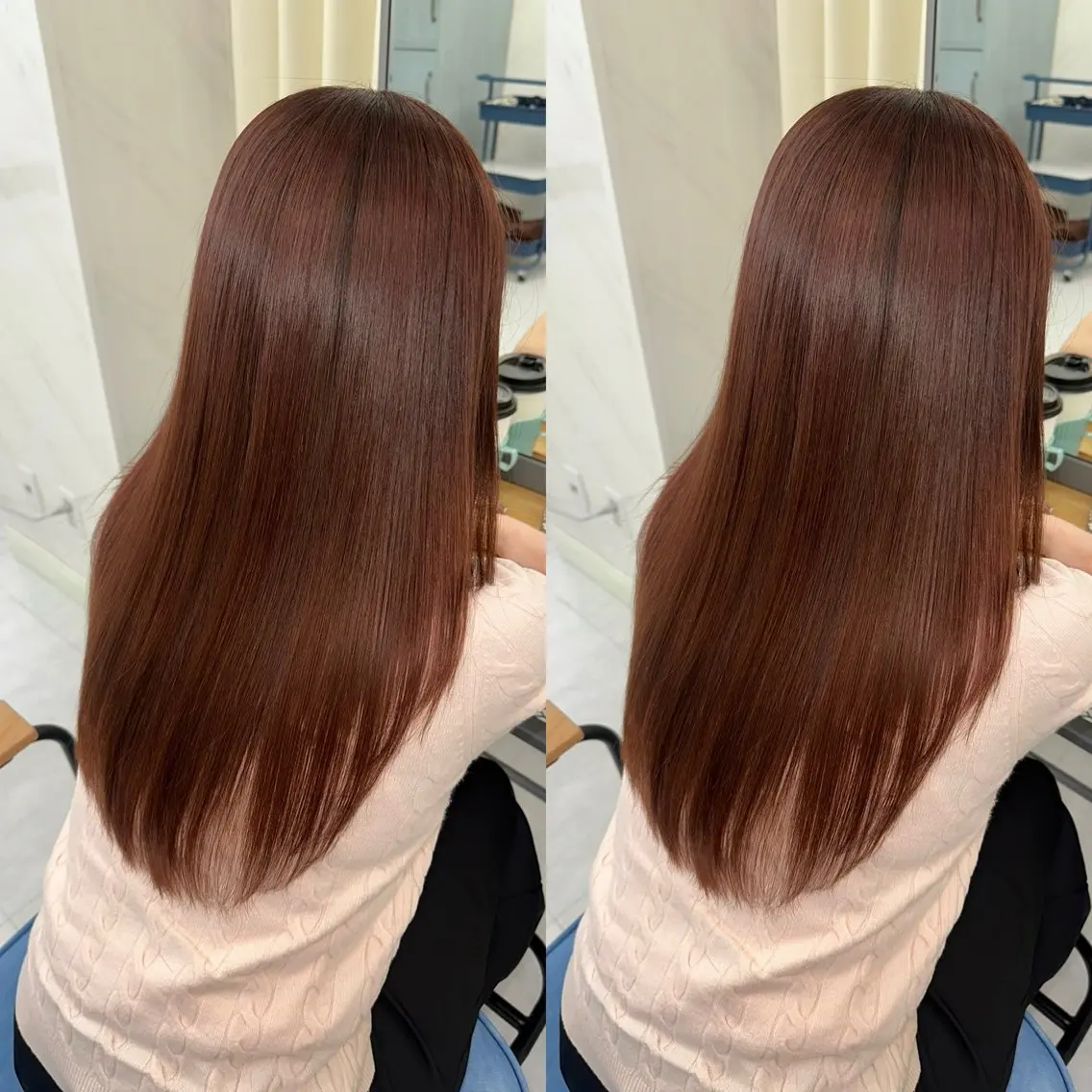 ロング 髪質改善🩵縮毛矯正 代々木/木下のヘアスタイル