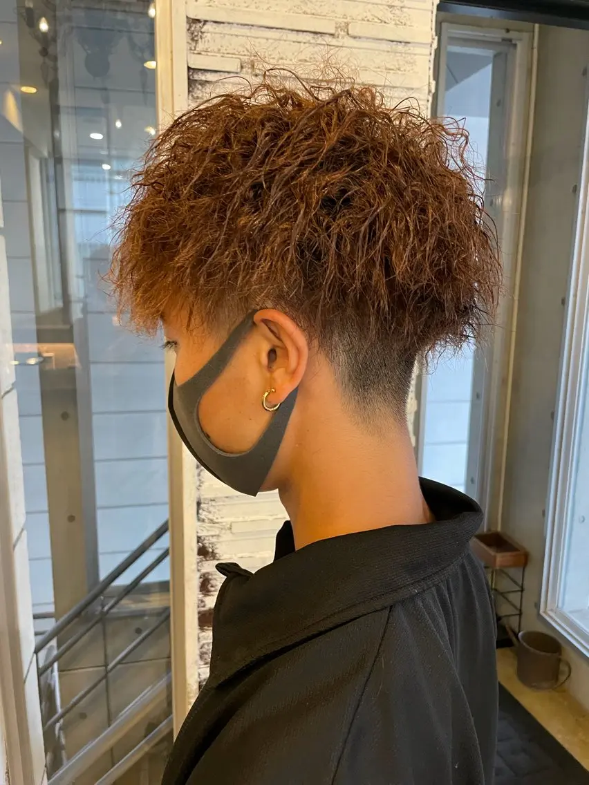 ショート パーマ メンズ メンズカット/パーマ 特化motooのヘアスタイル