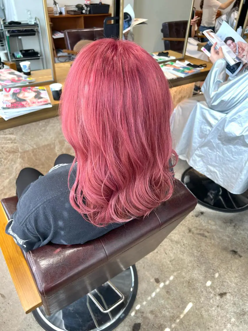 🧡ケアブリーチ使用💛ダブルカラー🧡(全頭ブリーチ＋カラー)の写真