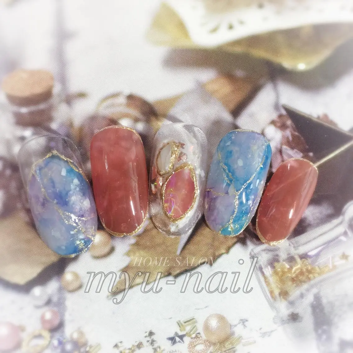 ネイル ハンドネイル ホームサロン myu-nailのネイルデザイン